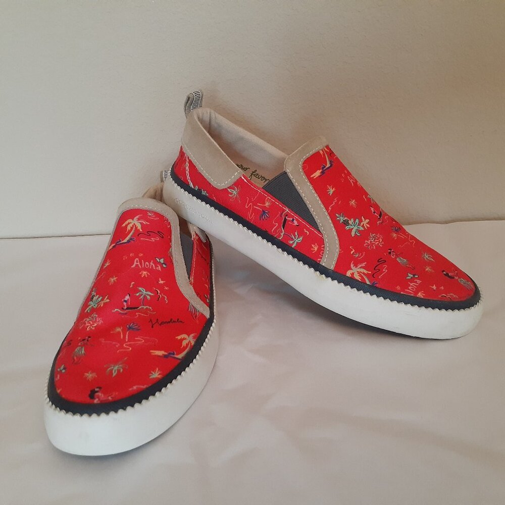 Scotch & Soda Hawaiian Print Slip-on Shoes